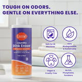 Lume Laundry Stink & Stain Eraser - Detergent Booster & Sink Soak - Eliminates Body Odor In Clothes - Odor Blasting Enzyme Blend - Make Your Detergent