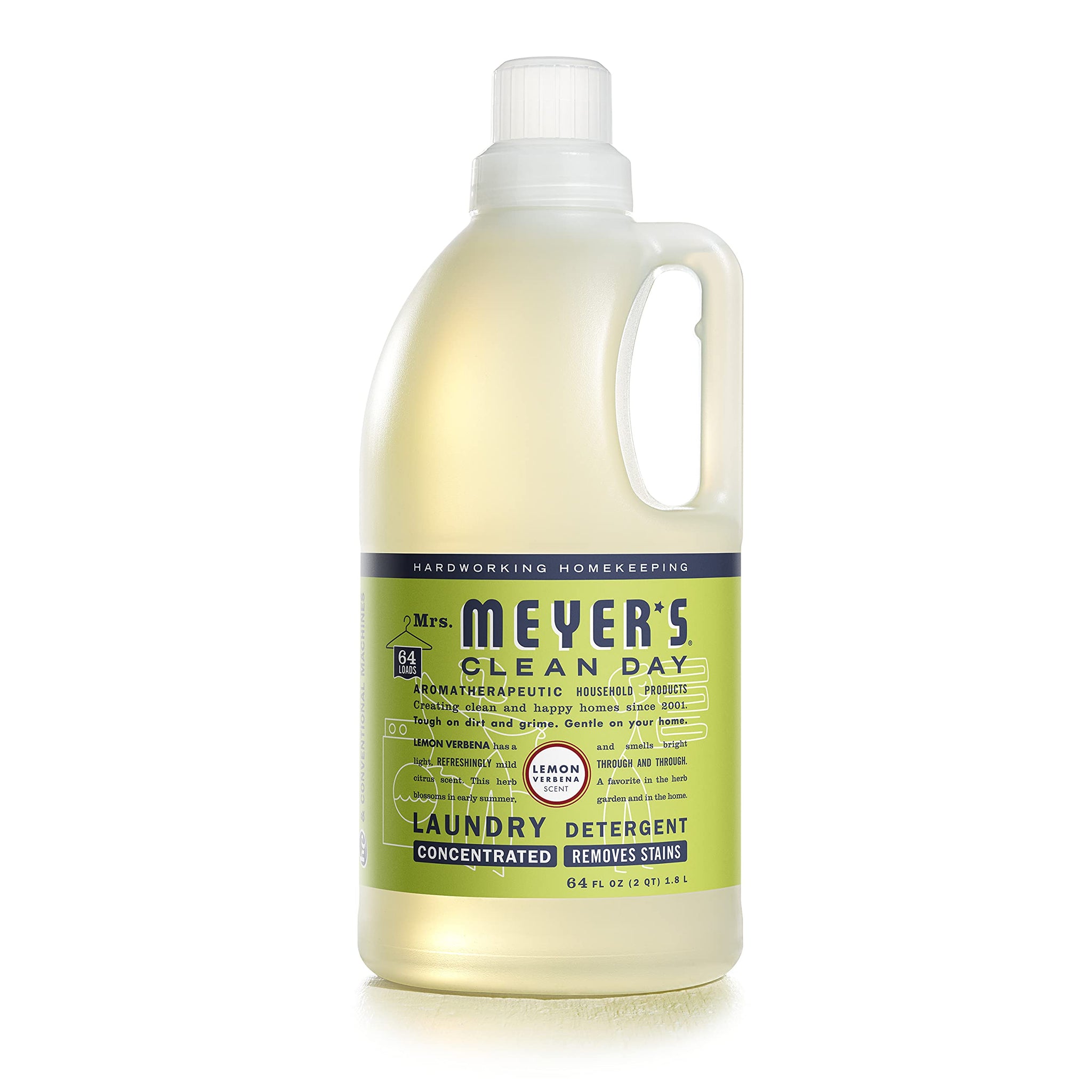 Mrs Meyer's Lemon Verbena Laundry Detergent, 64 FZ
