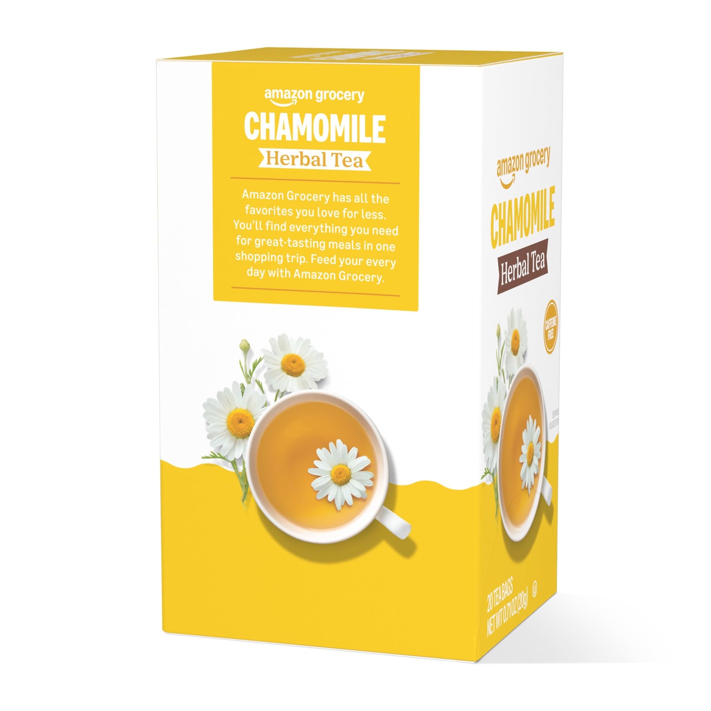 Amazon Grocery, Chamomile Herbal Tea Bags, 20 Ct