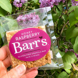 Mrs. Barr’s Natural Foods Granola Bars | Honey Raspberry | Certified Organic Gluten Free Oats | Soft Texture | Small Batch | Gourmet Quality | Real