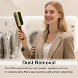 Clothing Brush & Lint Remover for Clothes - for Sweaters, Suits, Cashmere, Wool, Velvet, Suede Jackets - Pet Hair Removal Brush with Natural Solid