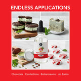 Dolce Flav Natural Peppermint Extract - 2 Ounce Oil-Soluble Kosher, Sugar-Free, Concentrated Pure Mint Flavor for Hard Candy, Chocolates & Baking