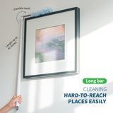 oshang 12 Pack Disposable Heavy Duty Duster Refills - 43" Extendable Handle, Compatible with Swiffer - Dusters for Cleaning Ceiling Fans, Blinds