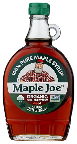 Maple Joe, Organic Dark Maple Syrup, 12 Fl Oz