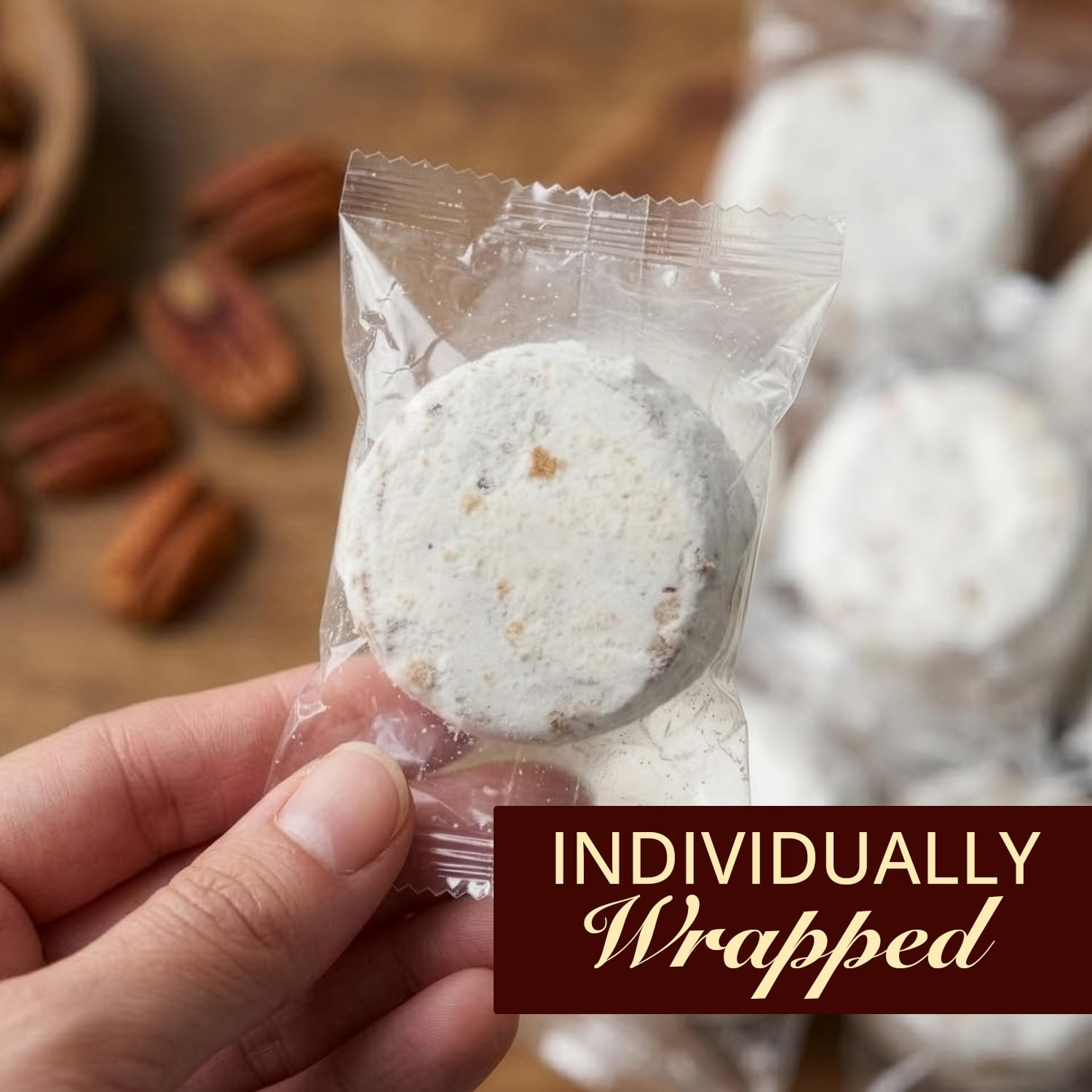 Cremelle Butter Pecan Meltaway Cookies, Pack of 18 Butter Pecan Cookies, Thoughtful Food Gifts for Adults, Ultimate Cookie Gifts for Mothers Day