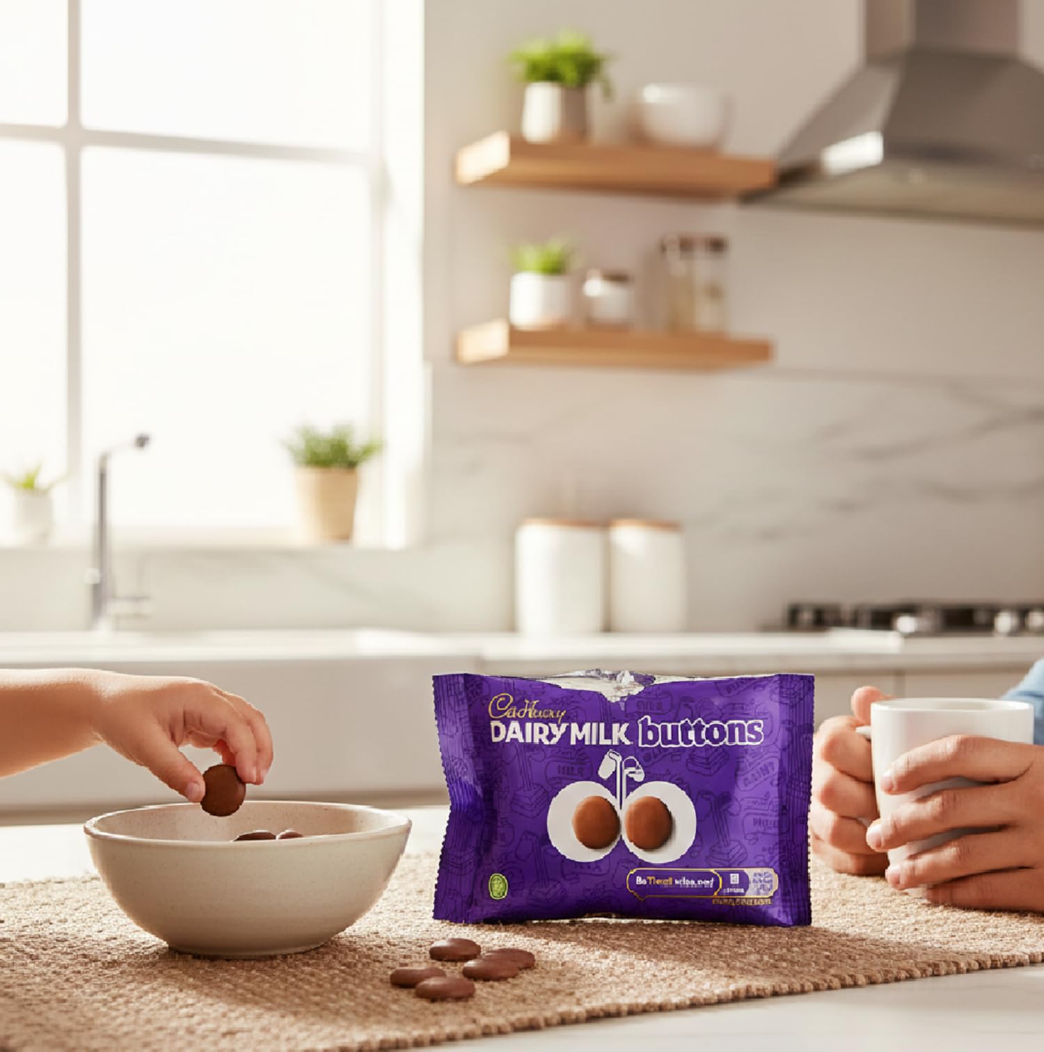 Cadbury Giant Buttons Bitesize | Total 12 bags of British Chocolate Candy - Cadbury Giant Buttons