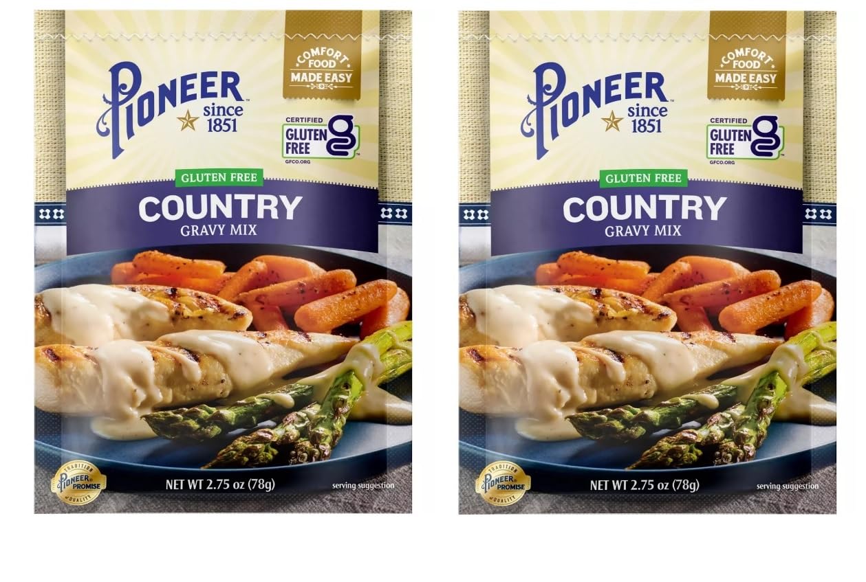 Pioneer Gluten Free Gravy & Seasoning Mixes - 2 packages (Country 2.75oz)