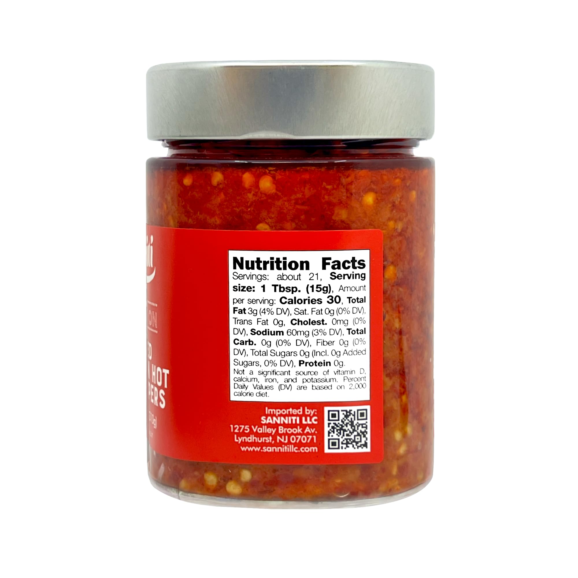 Sanniti Red Passion Calabrian Chili Pepper Sauce, 10.9 oz