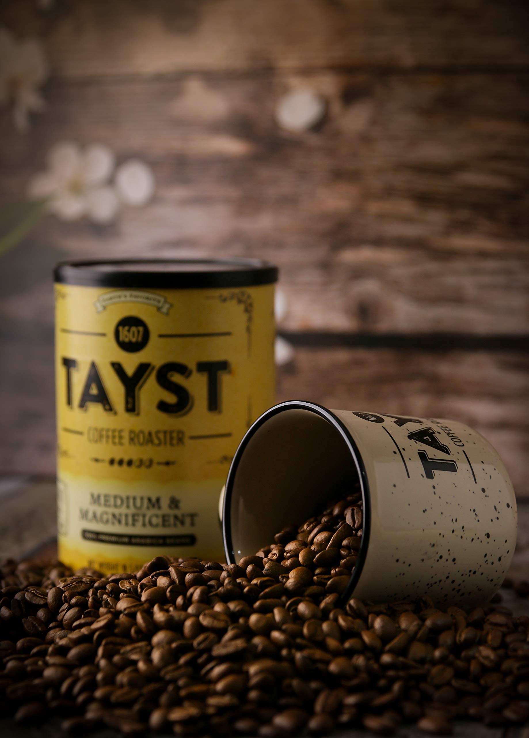 Tayst Ground Coffee Cans, Medium & Magnificent Gourmet Medium Roast, Fresh Ground Drip Coffee, Rich Flavor, Earth friendly Packaging, Rain Forest
