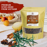 52USA Organic Star Anise, 16 Ounce (Pack of 1), NON-GMO Verified Chinese Star Anise Whole, Dried Star Anise Pods for Tea and baking