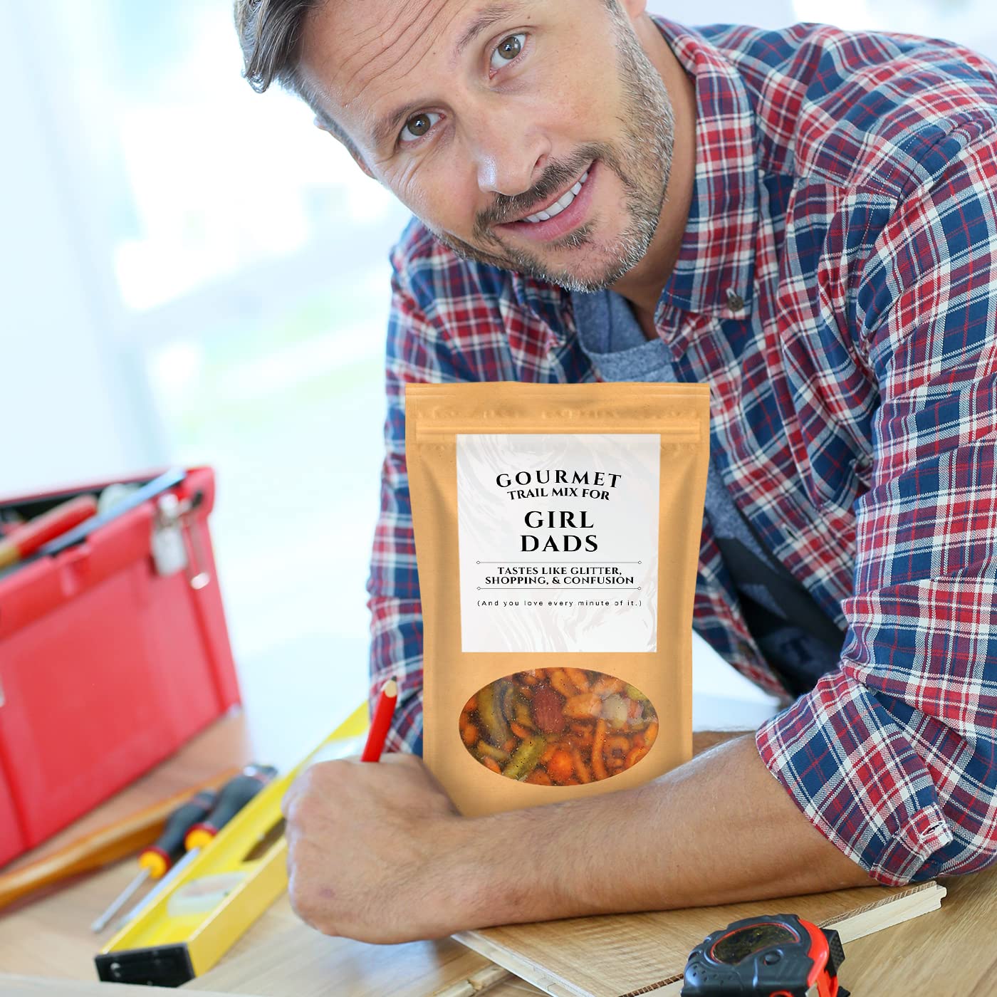 Gourmet Trail Mix for GIRL DADS - Tastes Like Glitter, Shopping, and Confusion and You Love Every Minute of It - Gifts for Dads of All Girls - Gift