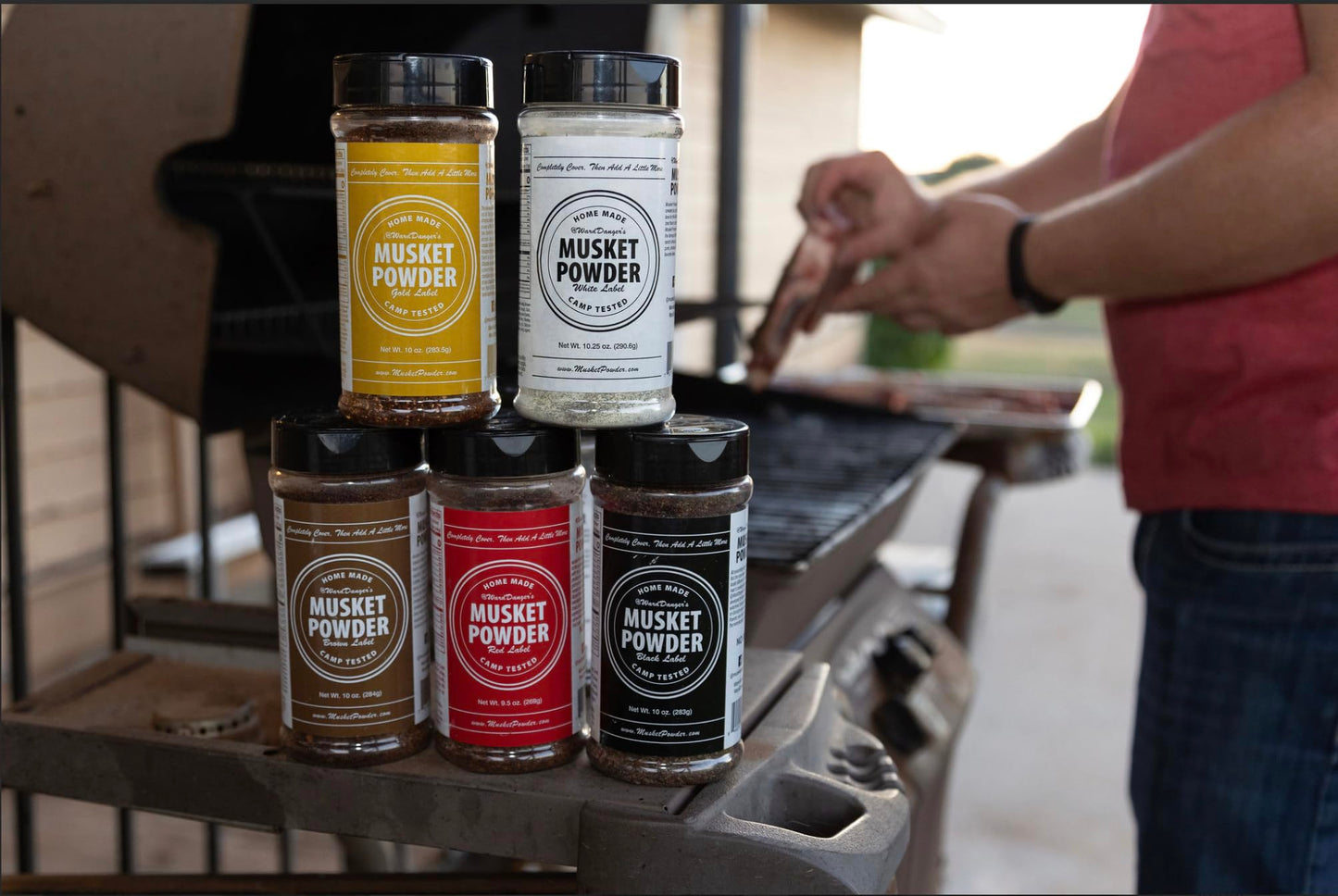 Musket Powder 5-Pack: The Ultimate Collection of Seasonings, 9.5-10.25 oz Bottles