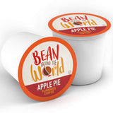 Bean Around The World Flavored Coffee Compatible With 2.0 Keurig K Cup Brewers, Apple Pie, 40 Count (Pack of 1)