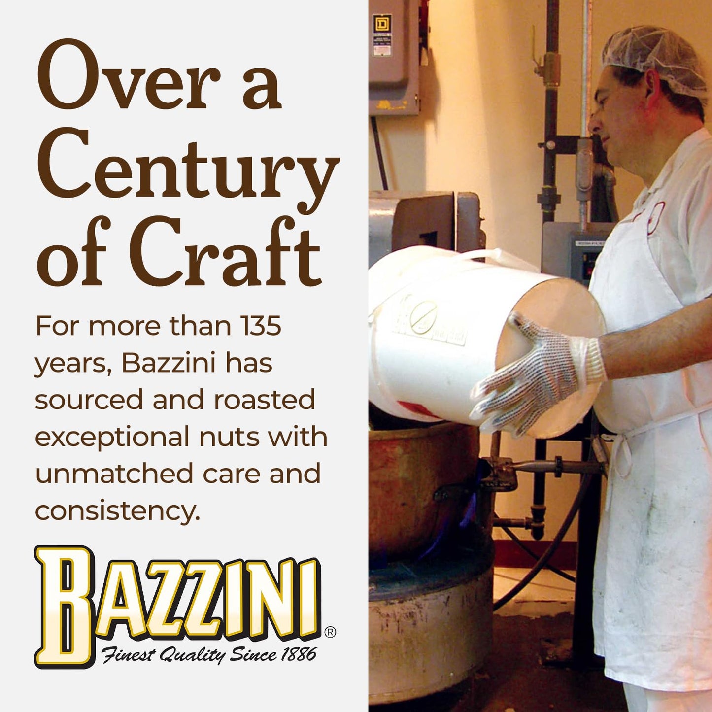Bazzini Gourmet Nuts, Kosher, Established in 1886, Made in the USA (1 Pouch, Cashews)