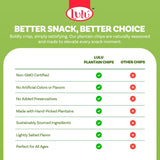 LULU Plantain Chips - Lightly Salted, 30 Individual Bags (2.5 Oz Each) - Crunchy, Delicious, Kosher, Gluten-Free Healthy Snacks - No Preservatives or