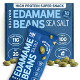 Rel Snacks Sea Salt Roasted Edamame Beans - High Protein, Low Carb Snack (11g Protein) - Keto, Vegan, Non-GMO - Made with Avocado Oil - 10 Pack, 0.9