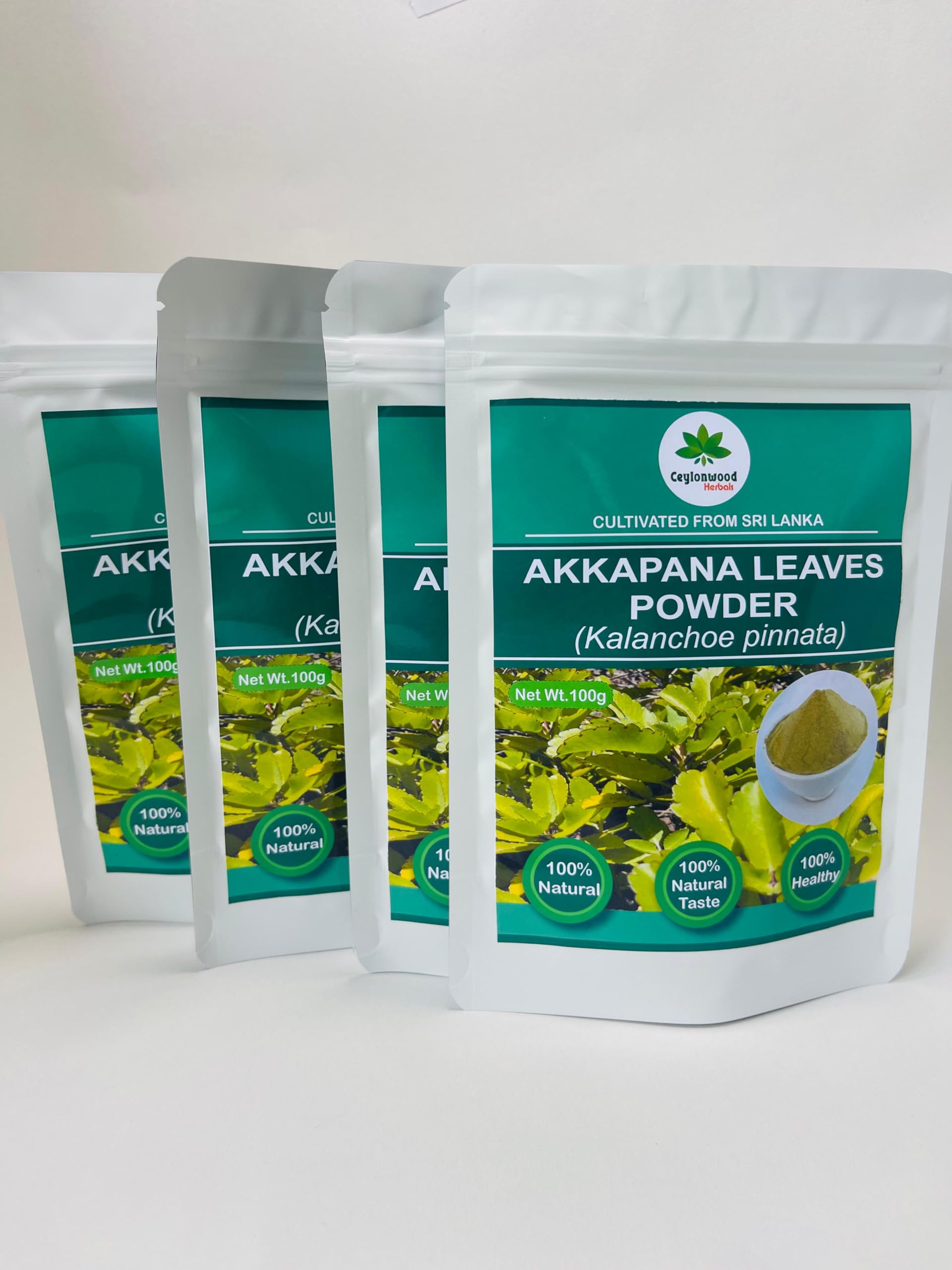 Organic Kalanchoe pinnata Leaves Powder 100g (Bryophyllum Pinnatum), Miracle leaf air plants Herbal Powder - Ceylonwood Herbals