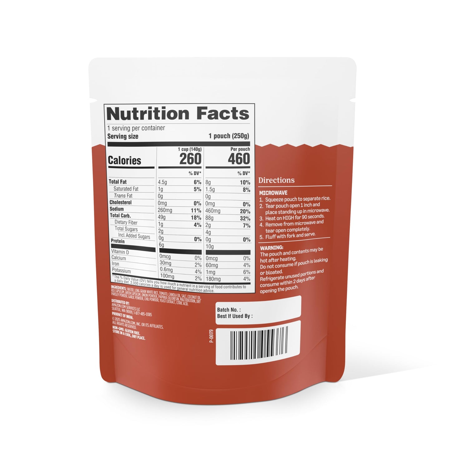 Amazon Grocery, 90 Second Spanish Style Rice, 8.8 Oz