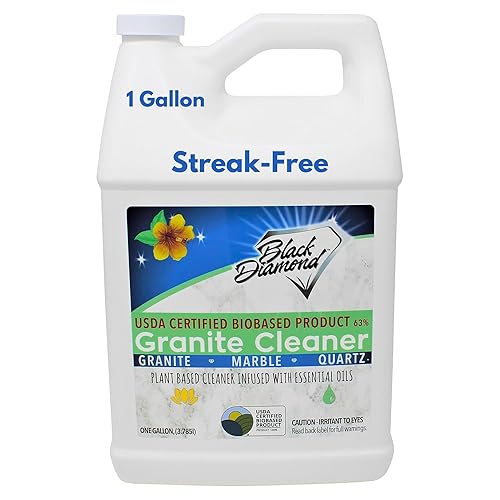 Black Diamond Stoneworks Granite Counter Cleaner: USDA Certified BIOBASED- Safe for Granite and other stone countertops. Safe for food contact formula