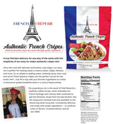 Gourmet Crêpe Mix By French Crêperie - Authentic Recipe by French Owner, Natacha - Quick & Easy - Perfect for Breakfast, Lunch, or Snack