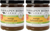 Terrapin Ridge Farms Mango Habanero Gourmet Jam - Sweet Mango & Fiery Habanero Blend - Perfect as a Glaze for Meats, Appetizers, and More - 10.5 oz