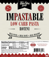 ThinSlim Foods Impastable Low Carb Pasta, Rotini 2pack | 8g Net Carbs | 36g Fiber | 55 Calories | Not Shirataki | No Soy | No Pea or Bean Flour | Real