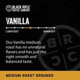 Black Rifle Coffee Company Vanilla, 12oz Bag, Ground Coffee Medium Roast - Roasted Blend Made from Arabica Beans - Colombian & Brazilian Beans