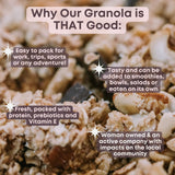Tempo Granola Dark Chocolate Cashew Almond Loose Granola - 3 Pack of 11 oz Bags - Nutrient-Rich, Gluten Free, Vegan, Oats, High Protein, Low Sugar