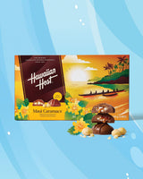 Hawaiian Host Maui Caramacs - 5oz Gift Boxes, Pack of 5 | Milk Chocolate Covered Macadamias with Creamy Caramel & Sea Salt
