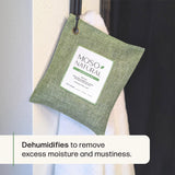 Moso Natural Air Purifying Bag 200g (3 Pack). A Scent Free Odor Eliminator for Cars, Closets, Bathrooms, Pet Areas. Premium Moso Bamboo Charcoal Odor