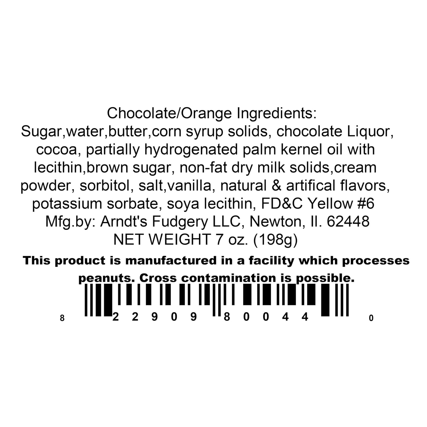 Home Made Creamy Fudge - 1 Lb Box (Chocolate Orange)