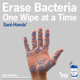 PDI SaniHands ALC Antimicrobial Alcohol Gel Hand Wipe, 135 Per Canister