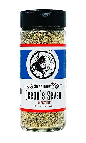 Spice Beast Ocean's Seven Protein Enhanced Seasoning Mix - Lemon Garlic - Low Sodium - No MSG
