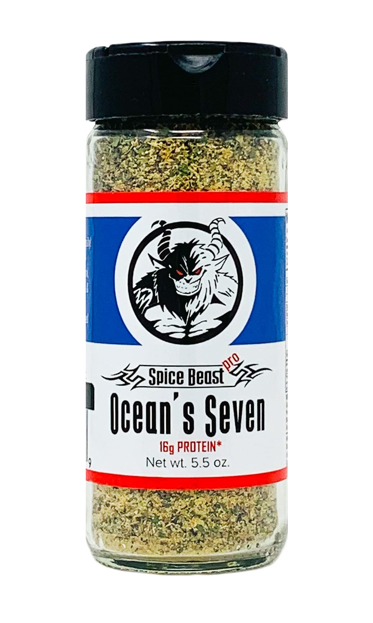 Spice Beast Ocean's Seven Protein Enhanced Seasoning Mix - Lemon Garlic - Low Sodium - No MSG