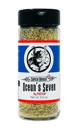 Spice Beast Ocean's Seven Protein Enhanced Seasoning Mix - Lemon Garlic - Low Sodium - No MSG