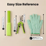 Nedfesdfh Microfiber Gloves for Plant Dusting,10 Pack Plants Cleaning Set with Leaf Cleaner Tong with Separate Cloth Covers and Garden Shear