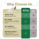 Quay Naturals Organic Sorghum Flour 2lb - Organic Jowar Flour - Made With Gluten Free Sorghum Whole Grain - Non GMO - Gluten Free Baking Flour