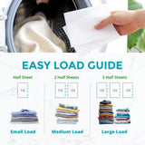 Laundry Detergent Sheets Fresh Linen Scent - 80 Loads, Ultra Concentrated Liquidless Soap - Tough on Stains, Eco Travel Friendly Laundry Sheets