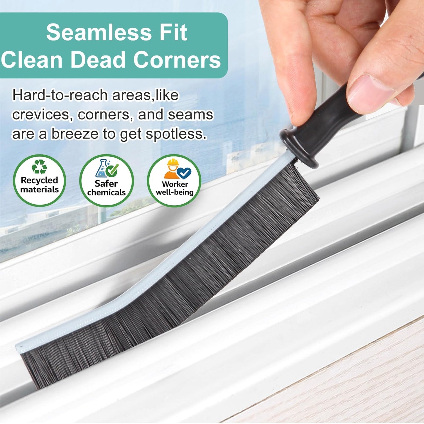 Crevice Cleaning Brush?Hard-Bristled Grout Brush?2026 New Multifunctional Gap Cleaning Brush Tool?Dead Corners Brushes for Bathroom Kitchen Tiles