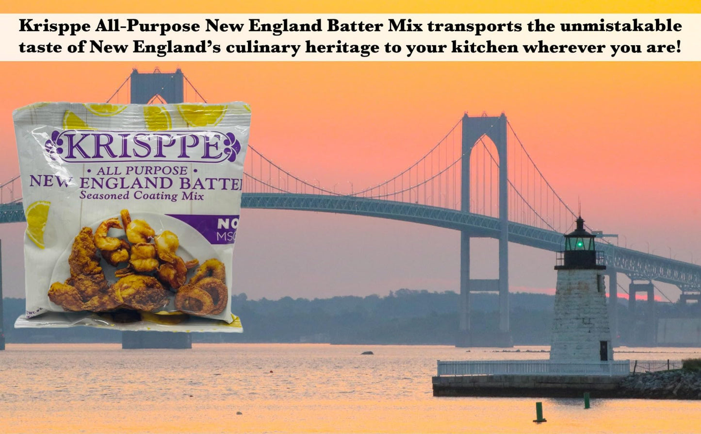 Krisppe All Purpose New England Batter Seasoned Coating Mix