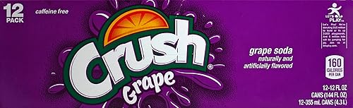 Crush Grape Soda, 12 Fl Oz Each