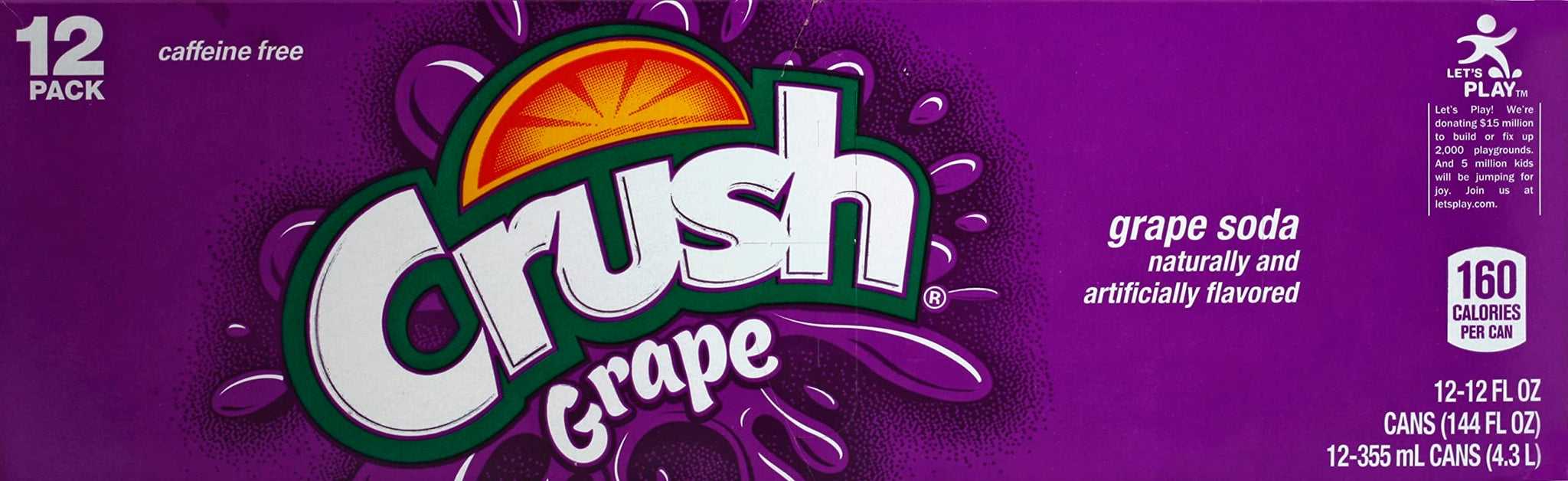 Crush Grape Soda, 12 Fl Oz Each