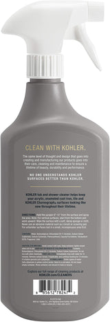 KOHLER K-EC23732-NA Tub and Shower Cleaner, Bathroom Cleaner, Restores Acrylic, Tile, Enameled cast iron, Lithocast, Residue Free, 28 FL Oz