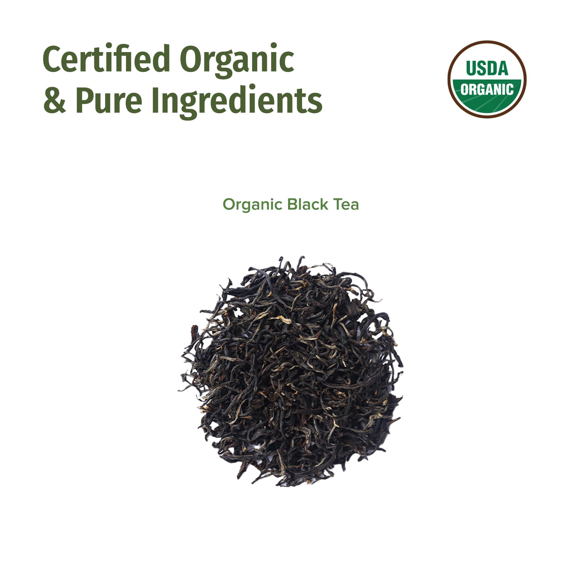 NEPAL TEA Organic Black Tea Bags from the Himalayas - 15 Pyramid Tea Bags, Single Origin from a Family Farm - Black Tea Bags with Loose Leaf Tea