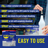 WD-40 Specialist Degreaser and Cleaner EZ-PODS, Customizable Industrial-Strength Concentrate, Multi-Surface Cleaning Solution, Cleans and Degreases