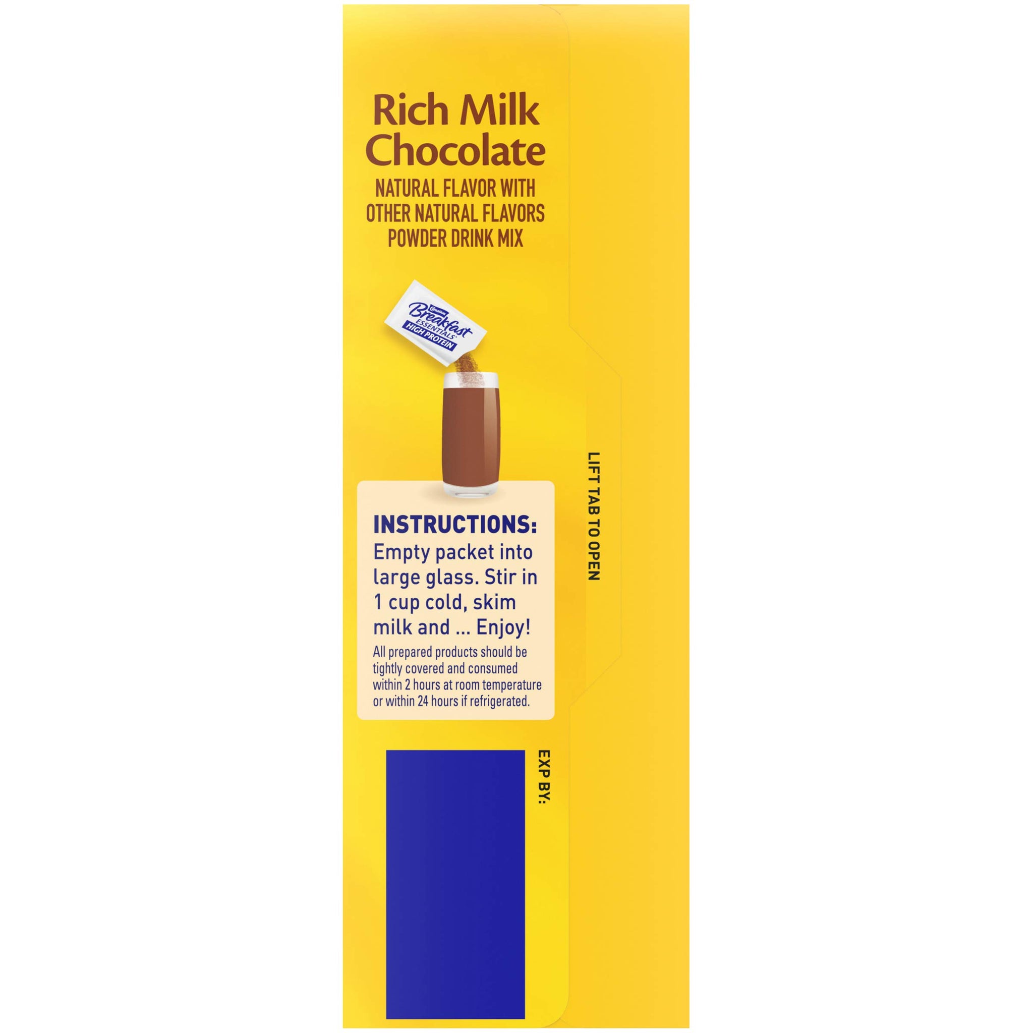 Carnation Breakfast Essentials High Protein Powder Drink Mix, Rich Milk Chocolate, 1.31 Ounce (Pack of 10) (Packaging May Vary)