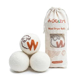 Woolly's Wool Dryer Balls - 100% Pure New Zealand Wool, Reusable Natural Fabric Softener, Reduces Drying Time & Clothes Wrinkles, Chemical-Free Dryer