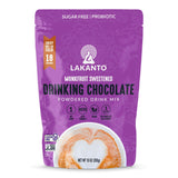 Lakanto Sugar Free Drinking Chocolate - Cold or Hot Cocoa Powder Mix, Shelf Stable Probiotics, Monk Fruit Sweetener, Keto Diet Friendly, Vegan, Dutch