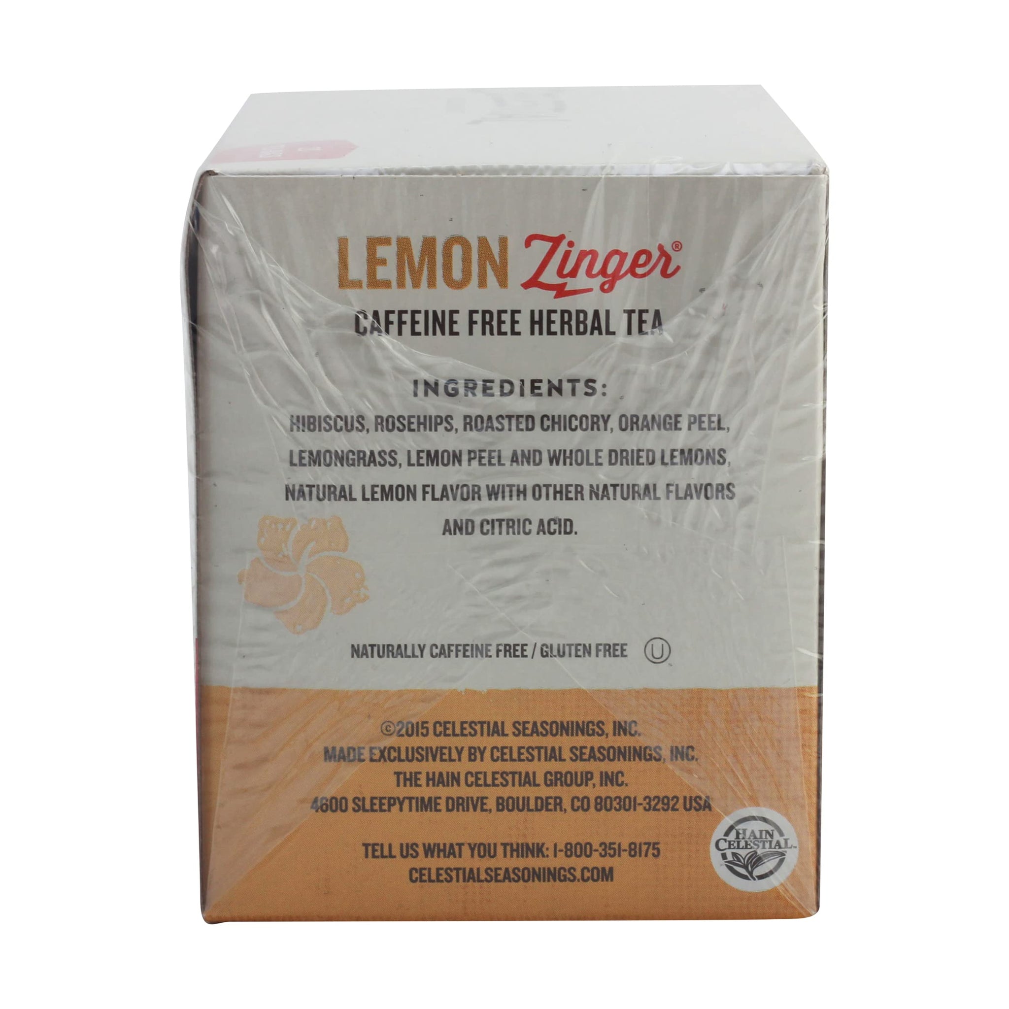 Celestial Seasonings 100% Natural Lemon Zinger Herbal Tea 20 ct