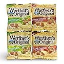 Werther's Original 2.65oz Creamy Caramel Filled Hard Candies and Caramel Apple Filled Hard Candies 4-pack Bundled Set